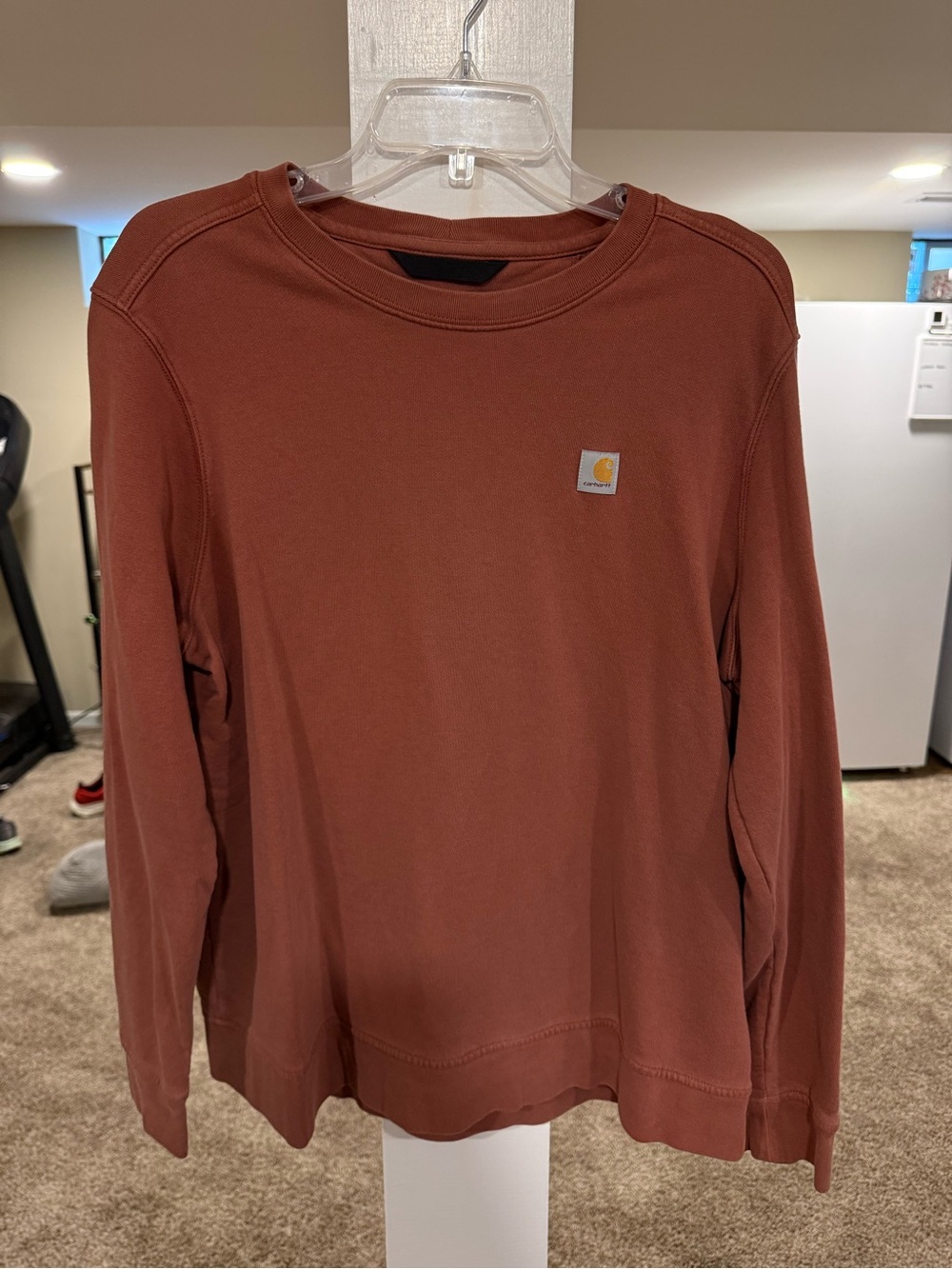Carhartt Women's Crewneck Sweatshirt - Rusty Red/Orange